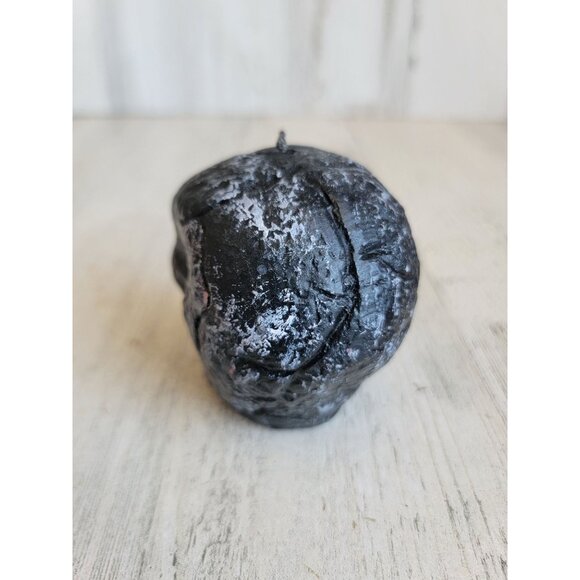 Vintage black skeleton skull candle Halloween decor - Picture 4 of 8